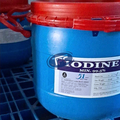 Iodine 99% (hạt), 25 kg/thùng